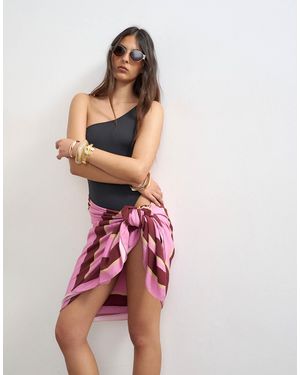 TOPSHOP Rectangle Sarong - Pink