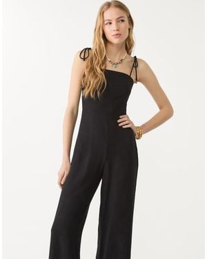 Stradivarius Tie Strap Jumpsuit - Black