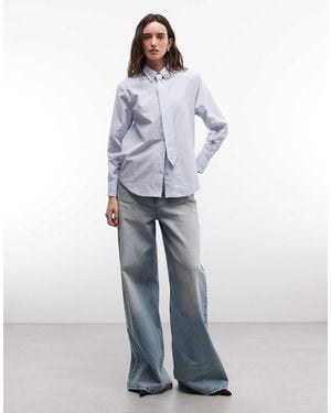 ASOS Overhemd Met Strik - Blauw