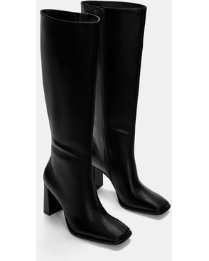 Pull&Bear High Heeled Boots - Black