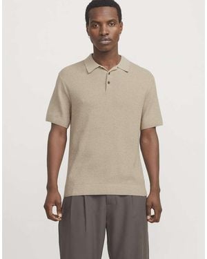 Jack & Jones Cooper Knit Polo - Natural