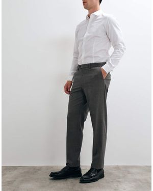 Mango Milan Tailored Slim Fit Trouser - Grey