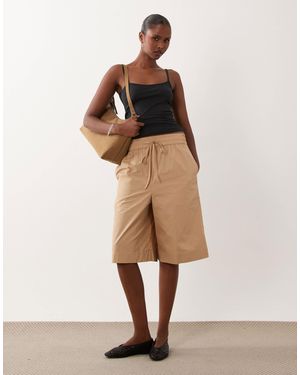 ASOS Longline Shorts - Natural