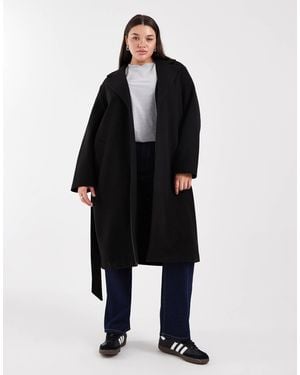 Vero Moda Belted Formal Midi Coat - Black