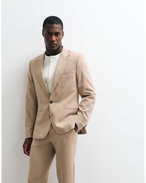 ASOS Flexmaxtm Skinny Suit Jacket - Natural