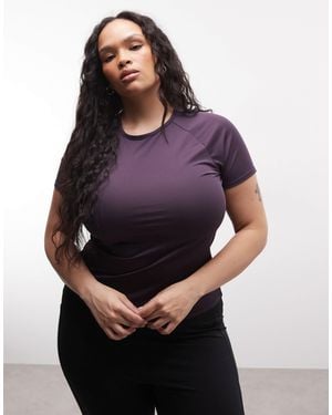 4505 Curve Icon Active Quick Dry Slim Fit T-Shirt - Purple