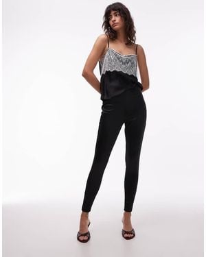 ASOS Leggings Negros Ultrabrillantes De - Azul