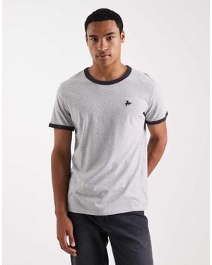 Levi's Retro Cowboy Embroid Ringer T-shirt - White