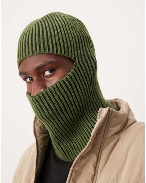 ASOS Pasamontañas Caquis De Canalé De -Verde