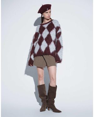 Mango Minirok Met Gespdetail - Wit