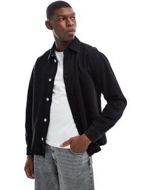 Only & Sons Clean Denim Shacket - Black