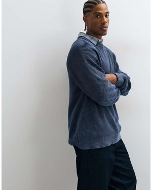 Stan Ray Kniited Overdyed Jumper - Blue