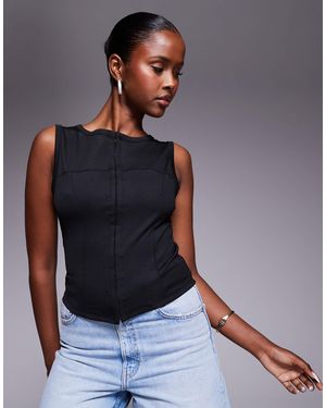 ASOS – ärmelloses oberteil - Blau