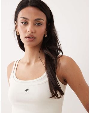 4th & Reckless – zweilagiges camisole-oberteil - Natur