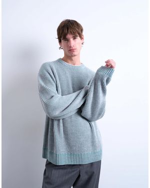 TOPMAN – relaxed-fit-strickpullover - Blau