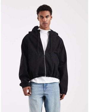 ASOS Hooded Denim Jacket - Blue