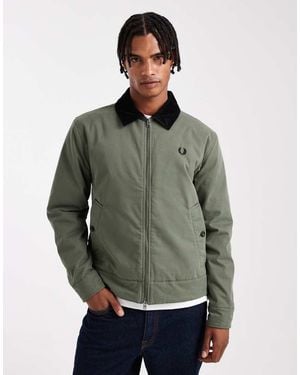 Fred Perry Zip Through Jacket - Green