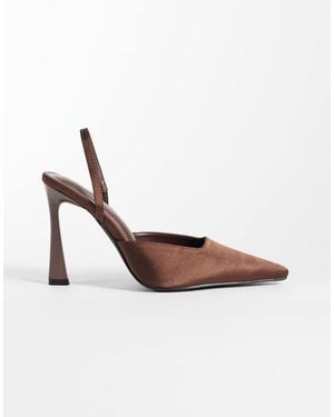 SIMMI Simmi London Ximena Slingback Heeled Shoes - White