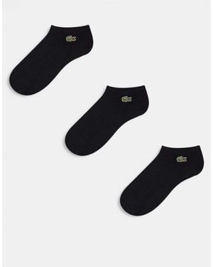 Lacoste – 3er-pack knöchelsocken - Schwarz