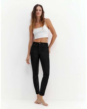 Pull&Bear High-waist Skinny Jeans - Black