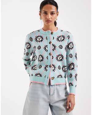Never Fully Dressed Hollie Knit Cardigan - Blue