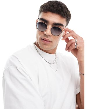 Jack & Jones Round Sunglasses - White