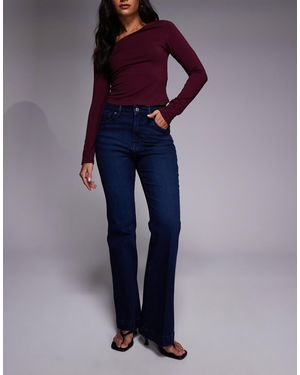 GOOD AMERICAN – good classic – bootcut-jeans - Blau