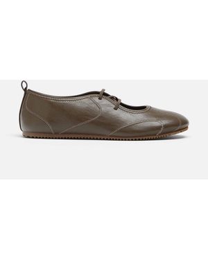 Stradivarius Sneaker-ballerinas mit elastischem einsatz - Grau