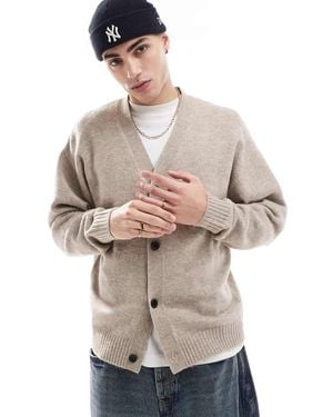 Jack & Jones Oversized Fluffy Cardigan - Grey