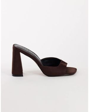 TOPSHOP Walter high-heel-mules - Braun