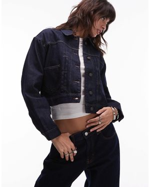 Tommy Hilfiger Pleated Selvedge Denim Jacket - Blue