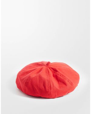 ASOS Lässige baumwoll-baskenmütze - Rot
