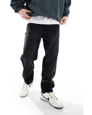 Bershka Straight Vintage Jeans - Black