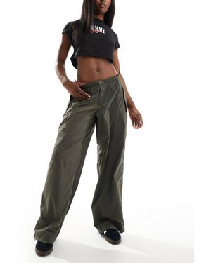 Tommy Hilfiger Pantaloni Parachute Kaki - Nero
