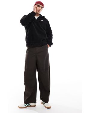 HUNTER Jersey Polar Con Media Cremallera De Sherpa Leigh De - Negro