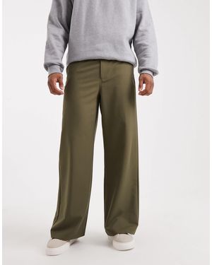Collusion Tailored Relaxed Pants - Gray