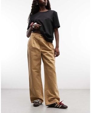 Carhartt Pantalones Billie De Una Rodilla En Dusty Hamilton - Marrón