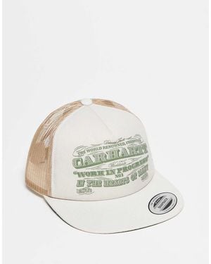 Carhartt Gorra De Camionero Hueso 3 One 3 De - Blanco