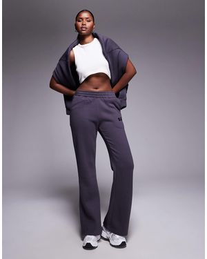 Kaiia Embroidered Logo Wide Leg jogger Co-ord - Blue