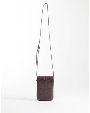 ASOS Croc Crossbody Bag - White