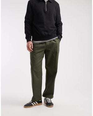 Farah Pantalones Caquis Con Cordón Ajustable Greenport De -Verde - Negro