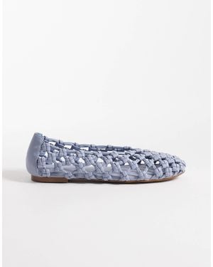 schuh Lotte Woven Ballet Flat - Blue