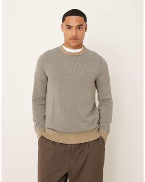 Barbour Wells Crew Neck Jumper - Grey