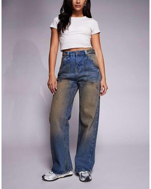 Courtside baggy Denim Jeans - Blue