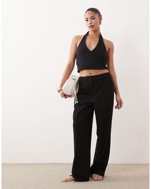 ASOS Petite Slim Straight Pants - Black