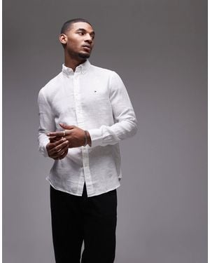 Tommy Hilfiger Linen Shirt - Gray