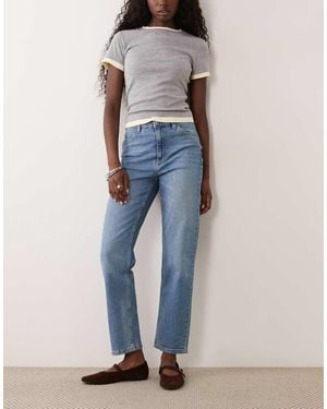 Mango Newmom Relaxed Mom Jeans - Blauw