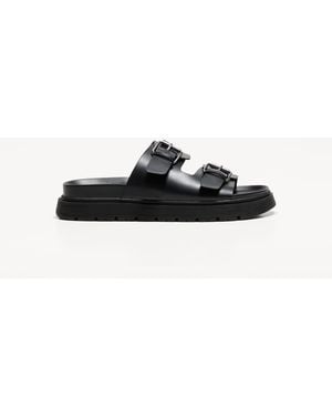Bershka Buckled Sandals - White