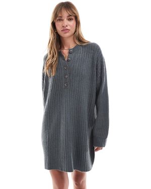Miss Selfridge – minikleid aus strick - Grau