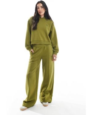Miss Selfridge Wide Leg Jogger Co-Ord - Green